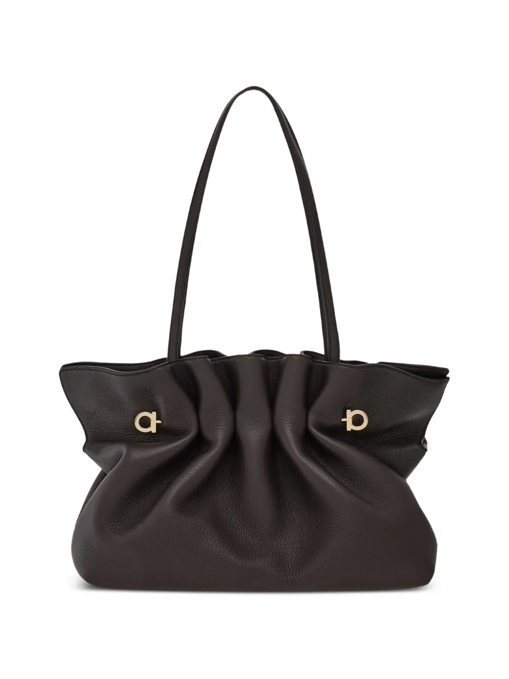 Ferragamo Soft medium tas Bruin