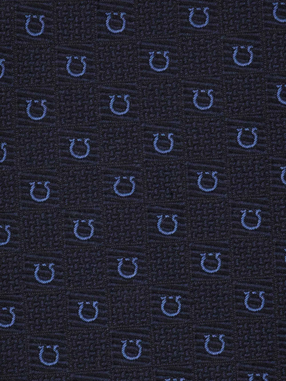 Ferragamo Stropdas met jacquard Blauw