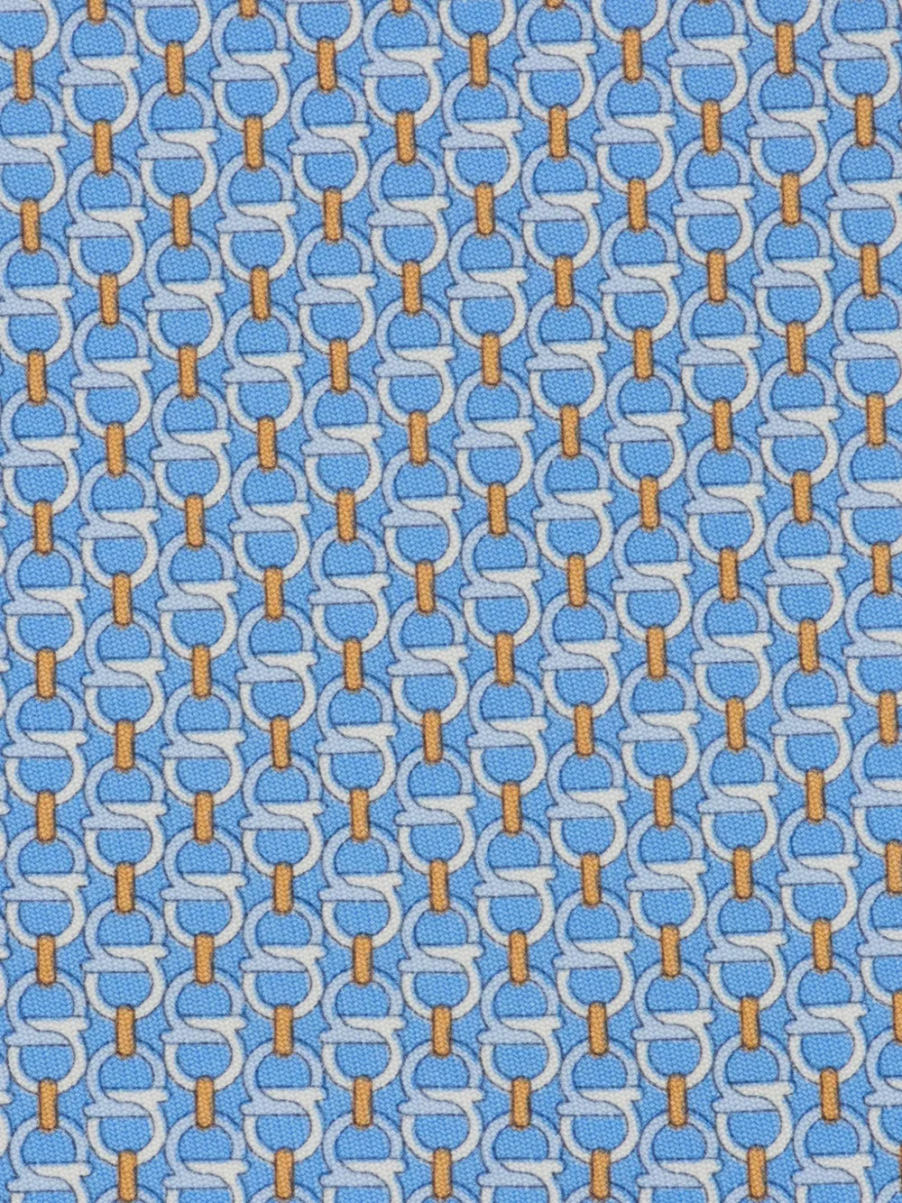Ferragamo Gancini zijden stropdas Blauw