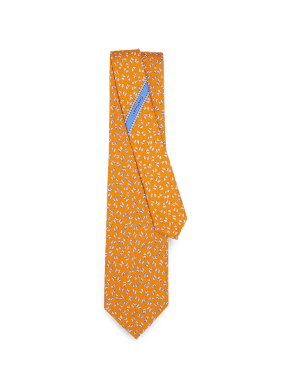 Ferragamo Zijden stropdas Oranje