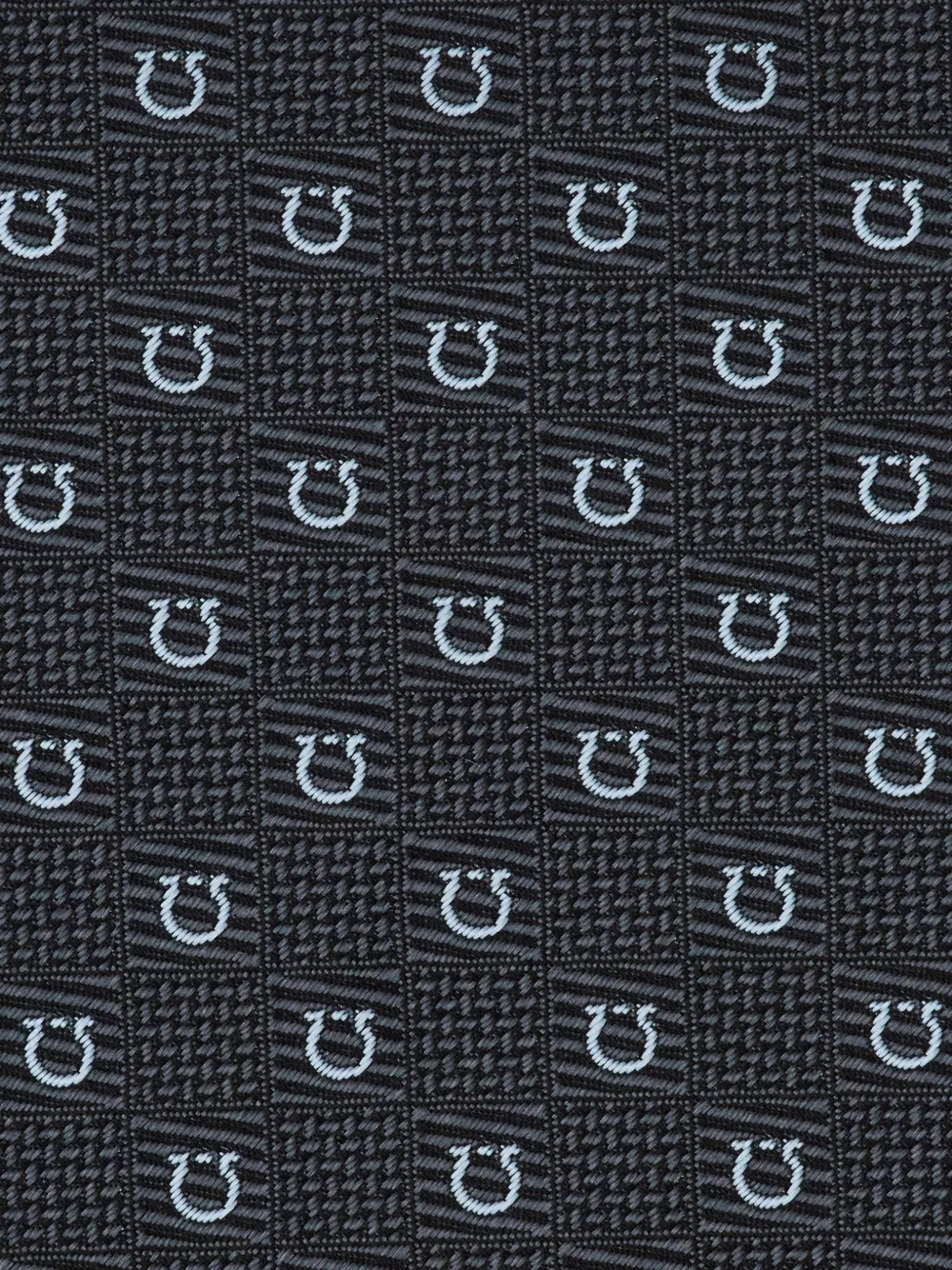 Ferragamo Stropdas met jacquard Zwart