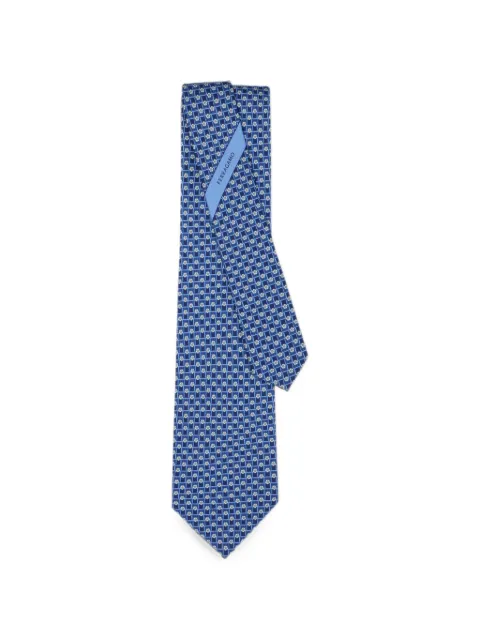 Ferragamo Tournament-print silk tie