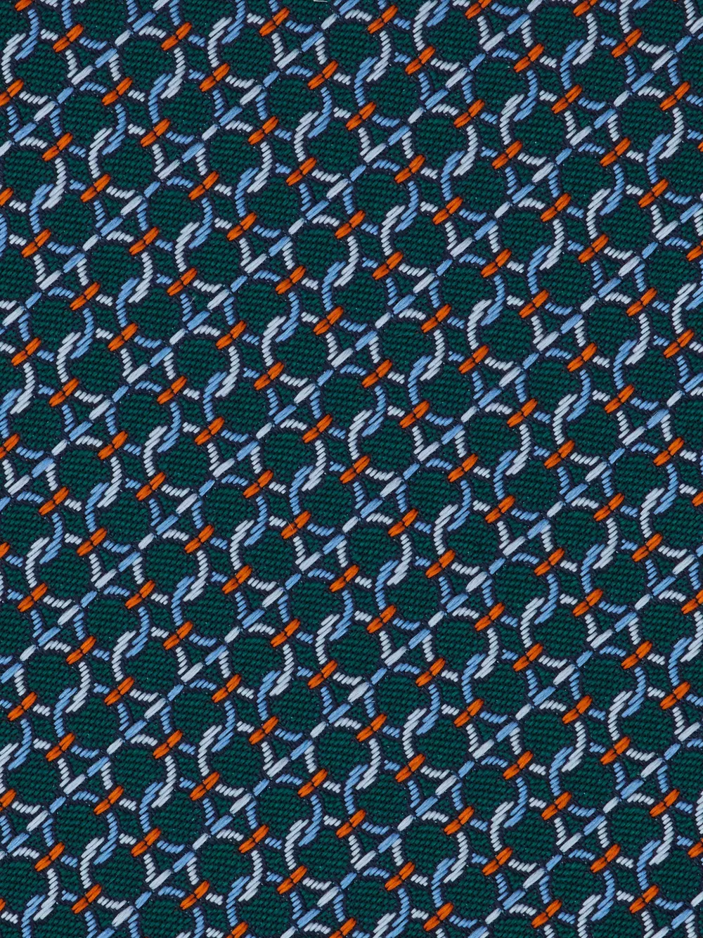 Ferragamo Stropdas met jacquard Groen