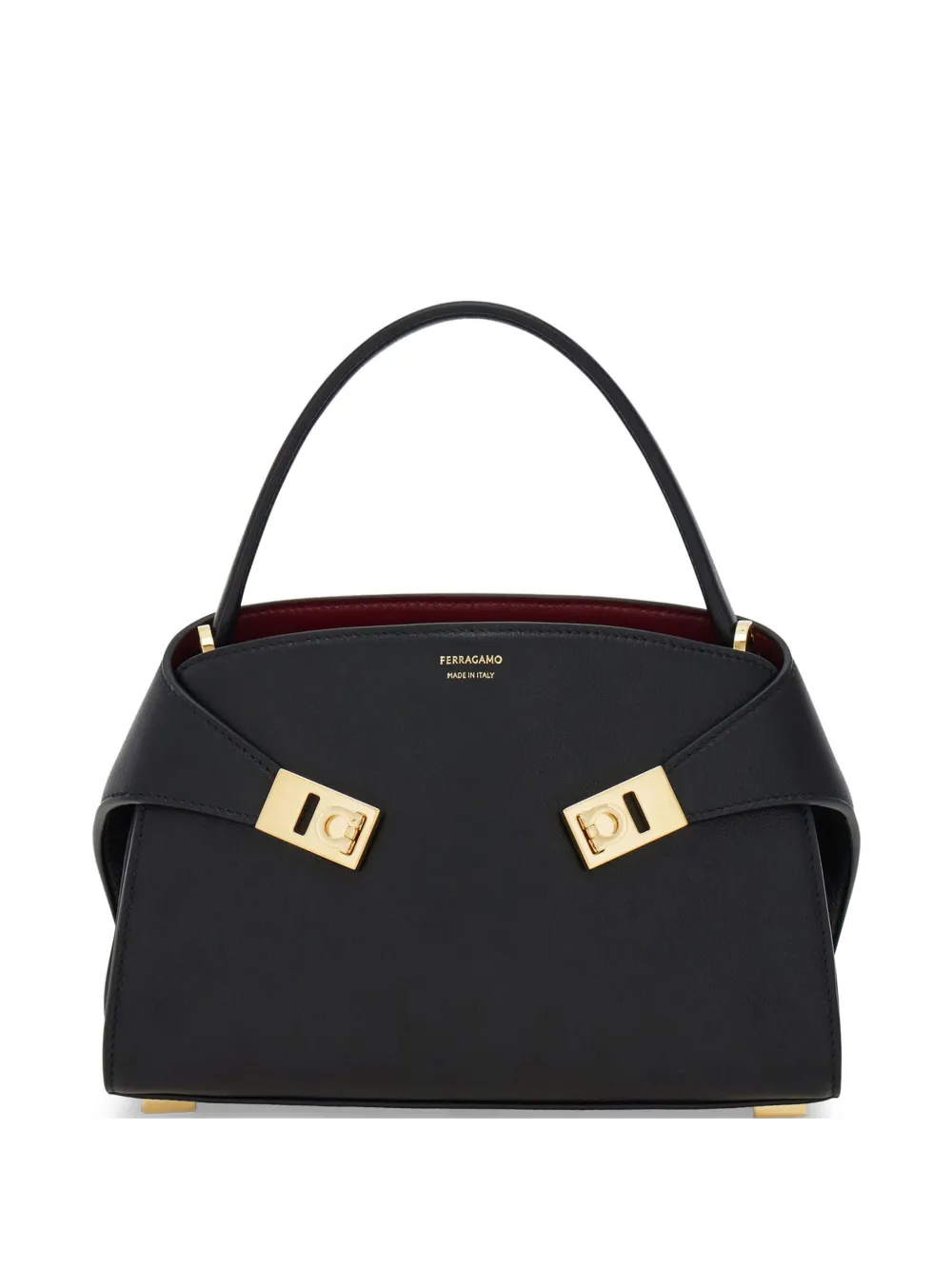 Ferragamo Hug Soft bicolor handbag (XS) - Nero