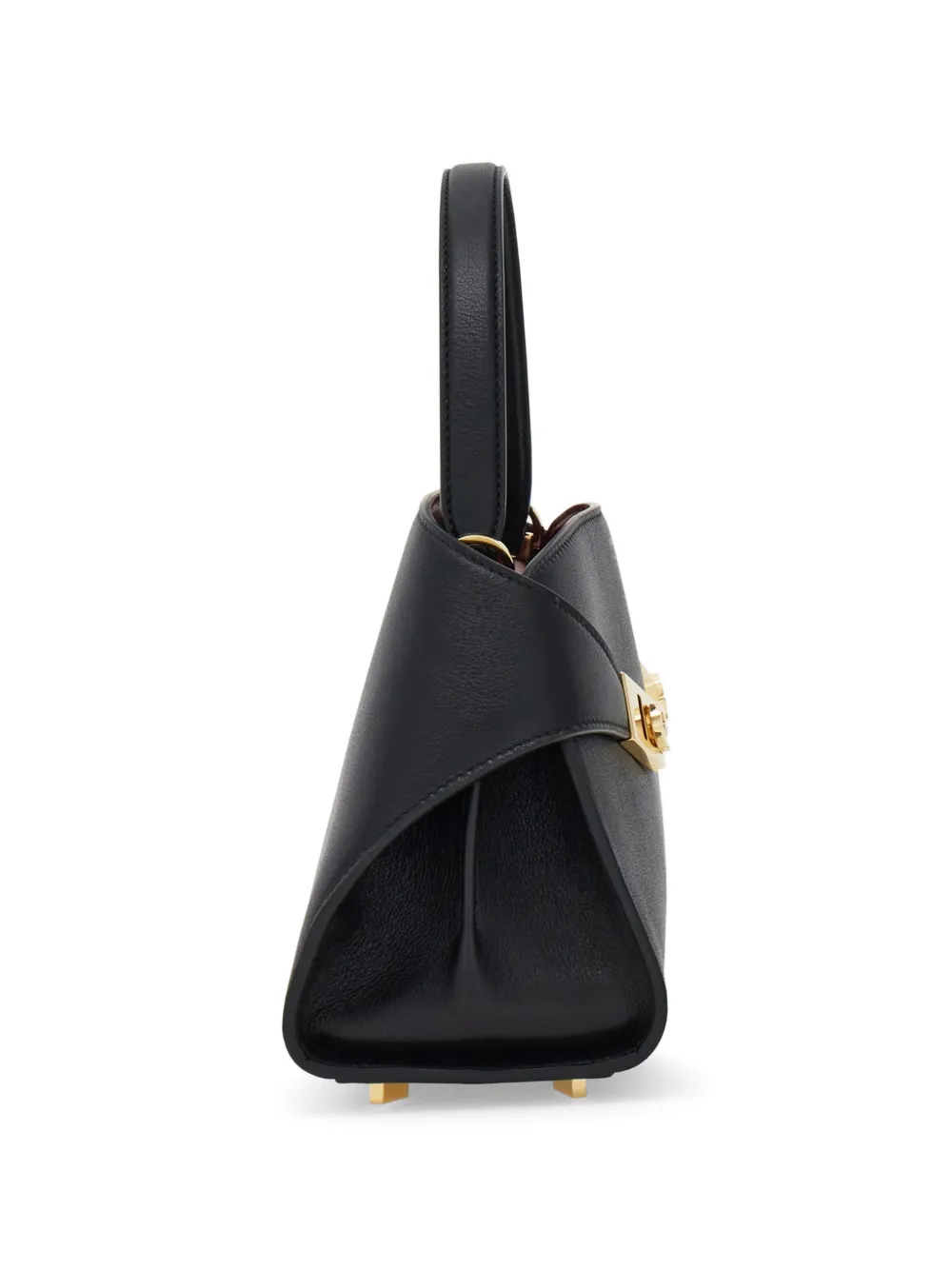 Ferragamo Hug Soft tweekleurige handtas (XS) Zwart