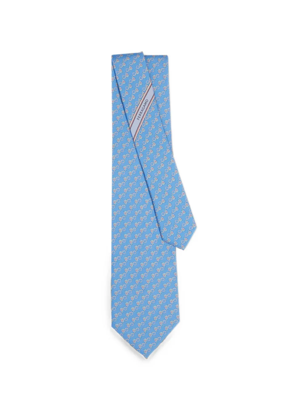 Ferragamo Zijden stropdas Blauw