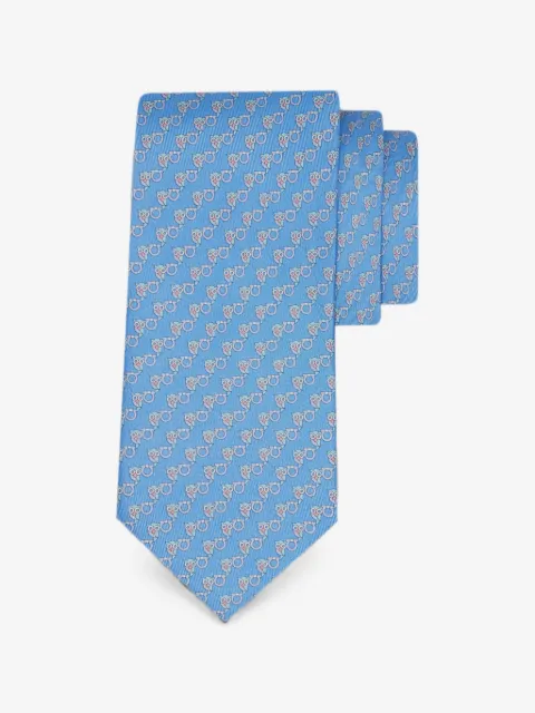 Ferragamo Owl-print silk tie
