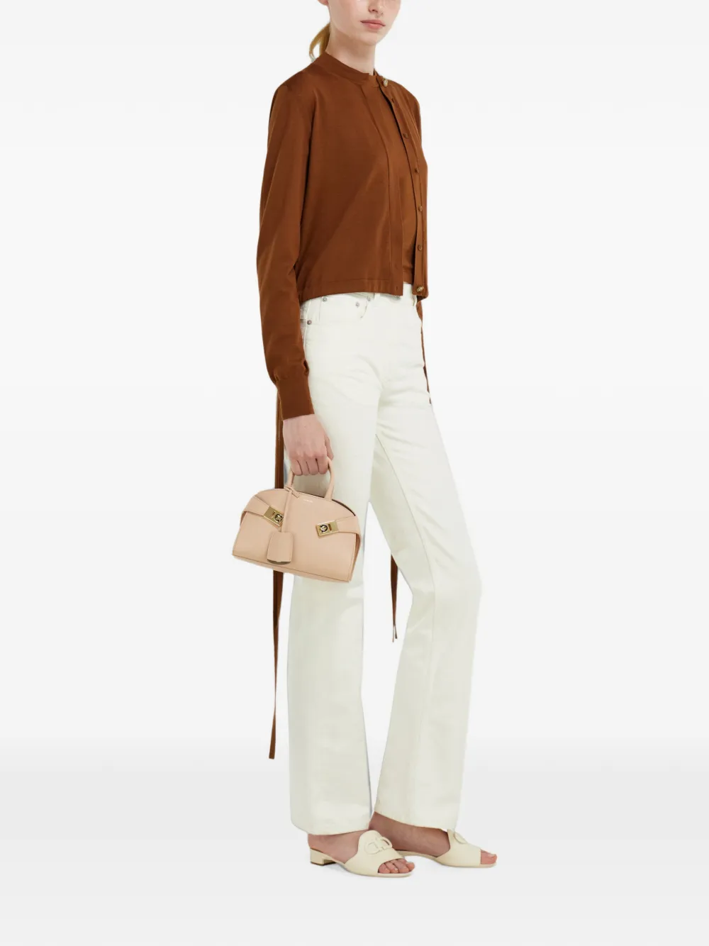 Ferragamo Hug handtas (XS) Beige