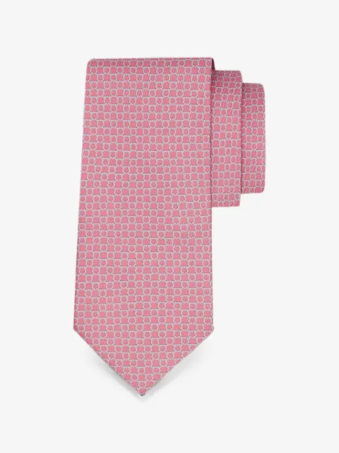 Ferragamo corbata de seda con estampado Link