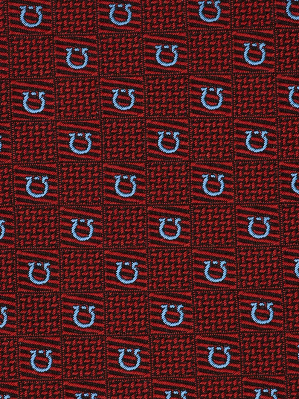 Ferragamo Stropdas met jacquard Rood