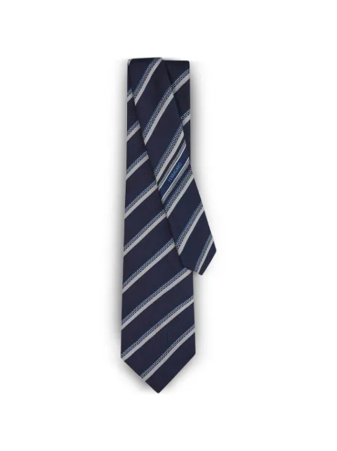 Ferragamo regimental-jacquard silk tie