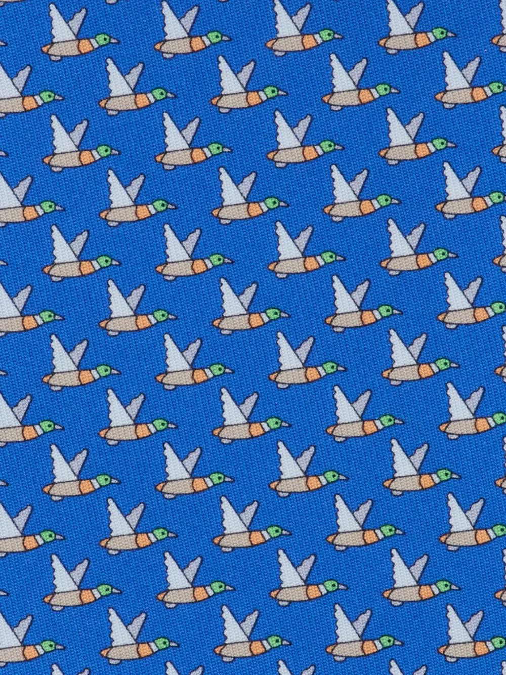 Ferragamo Zijden stropdas met print Blauw