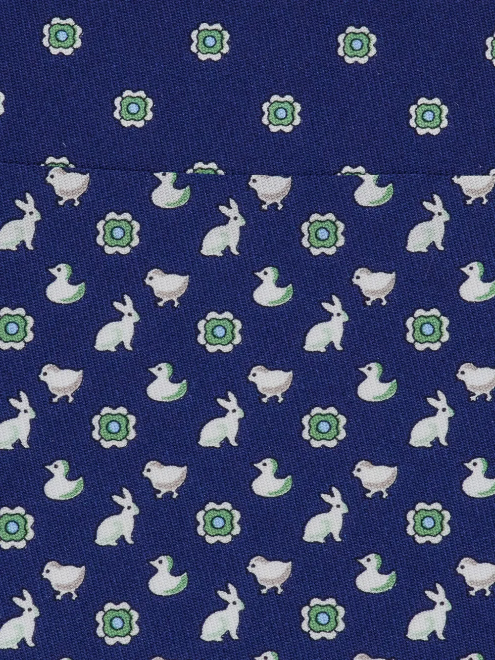 Ferragamo Zijden stropdas met print Blauw