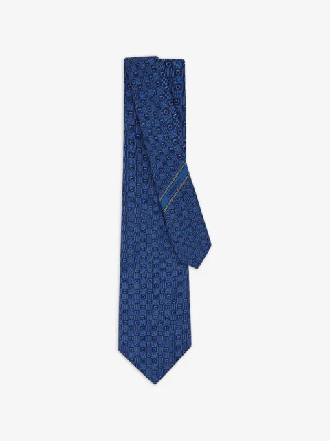 Ferragamo Gancini silk jacquard tie