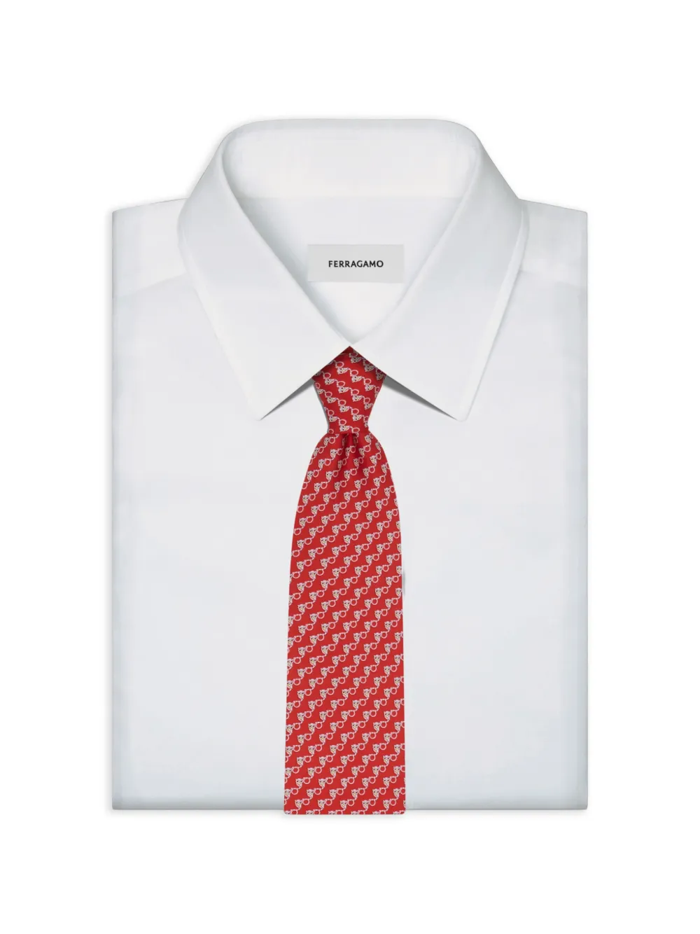 Ferragamo Zijden stropdas Rood