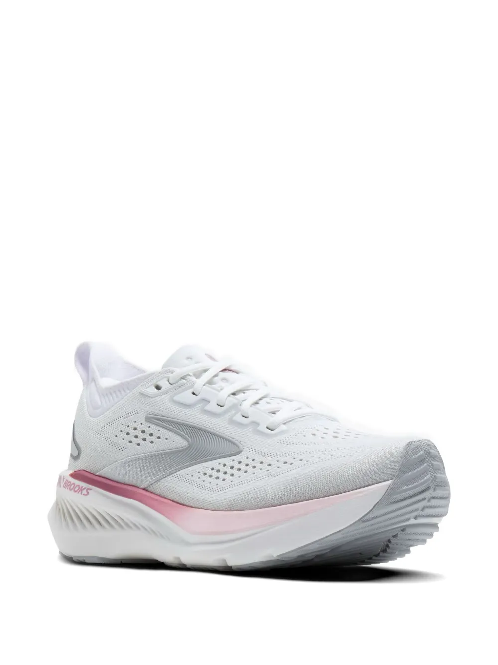 BROOKS Glycerin GTS 23 Wide "White Harbor Mist Metallic" sneakers Wit