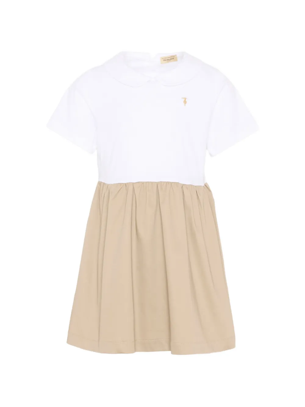 TRUSSARDI JUNIOR flared dress - Bianco