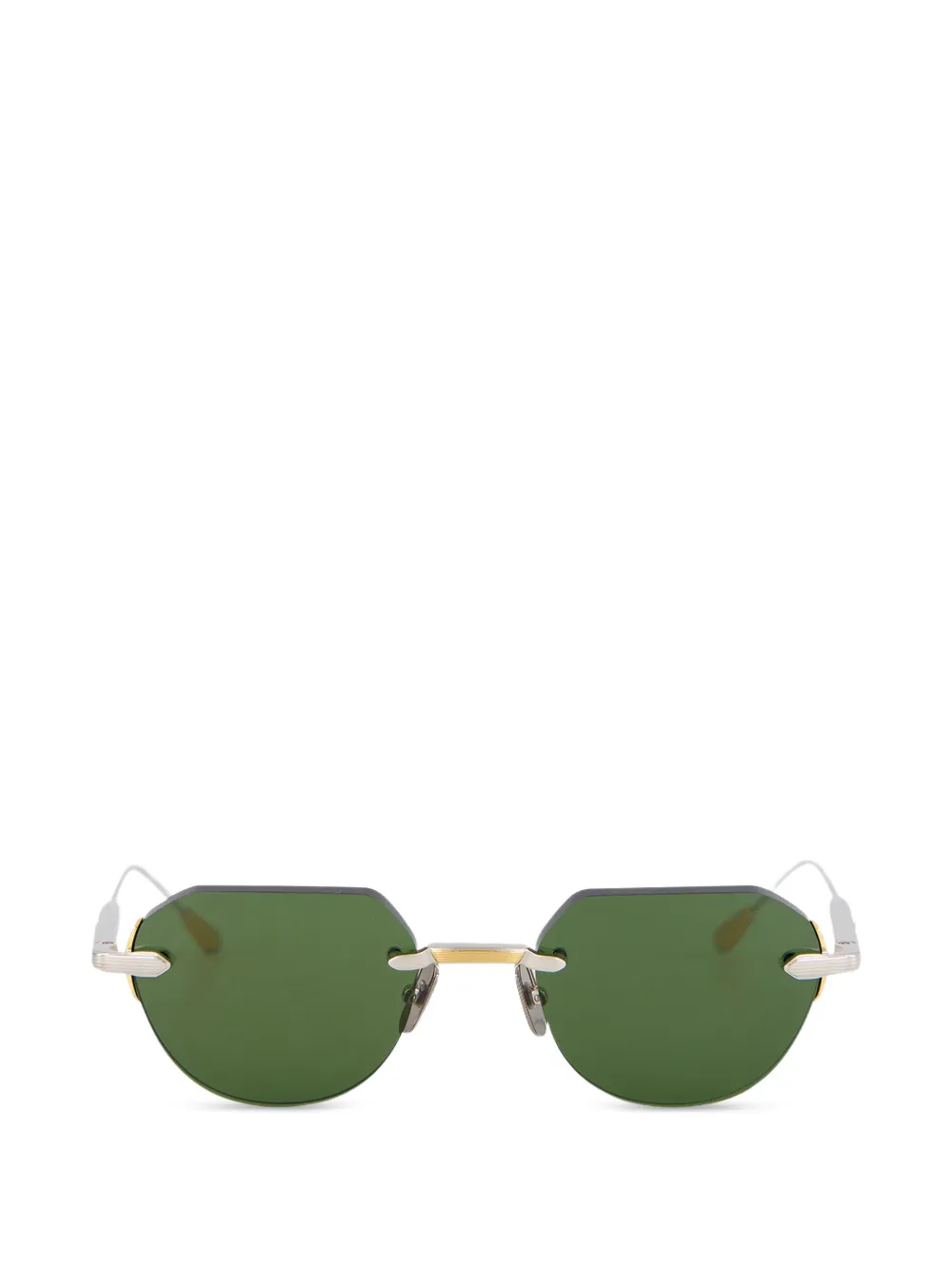 Lunetterie Générale Grand Prix geometric-frame sunglasses - Oro