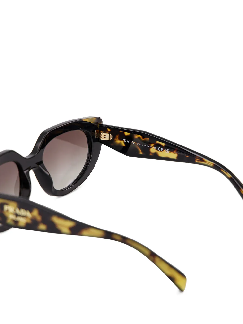 Prada Eyewear Zonnebril met geometrisch montuur Zwart