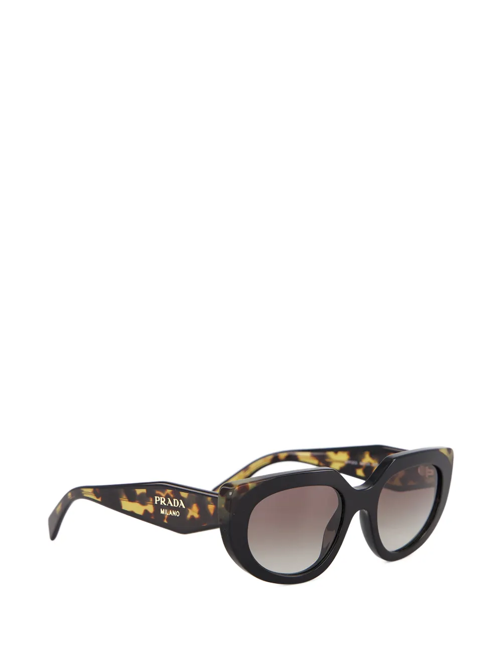 Prada Eyewear Zonnebril met geometrisch montuur Zwart