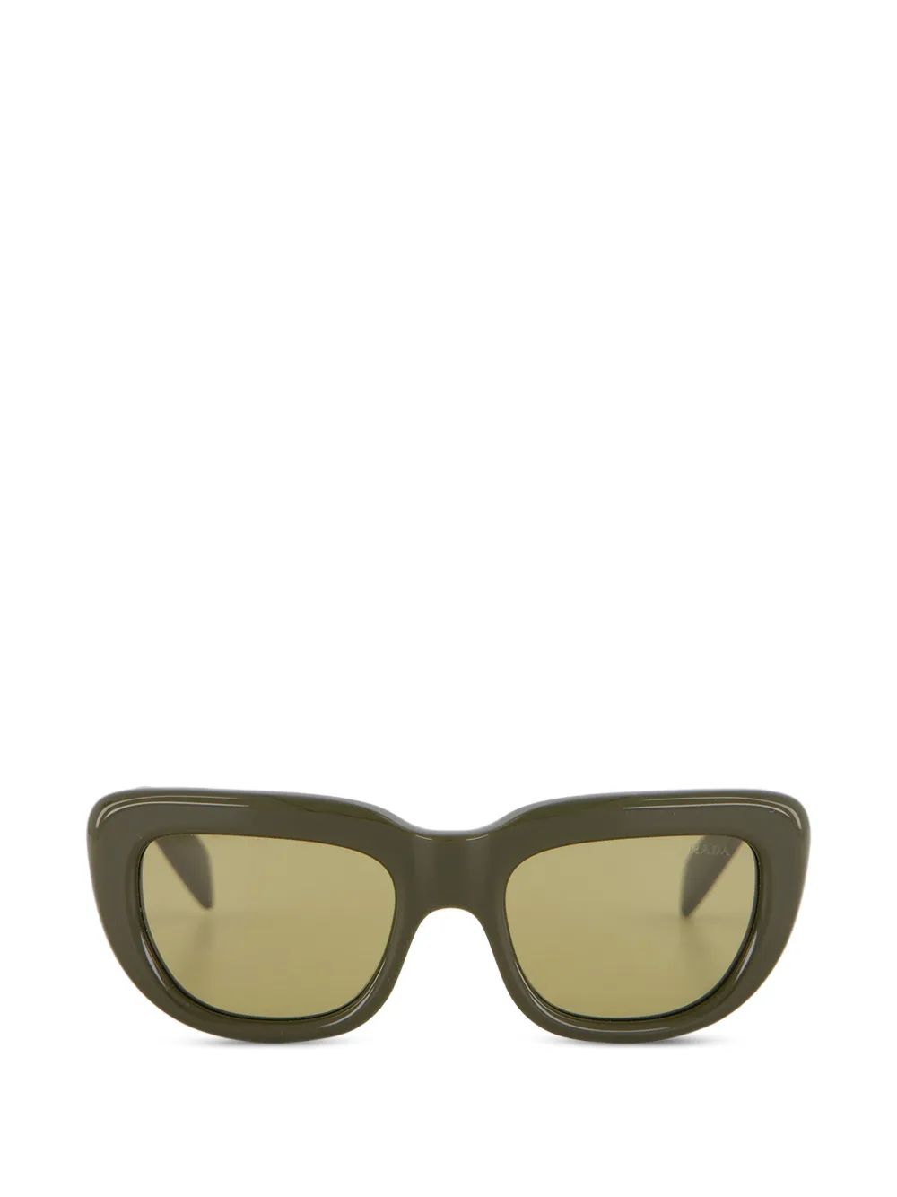 Prada Eyewear rectangle-frame sunglasses - Verde