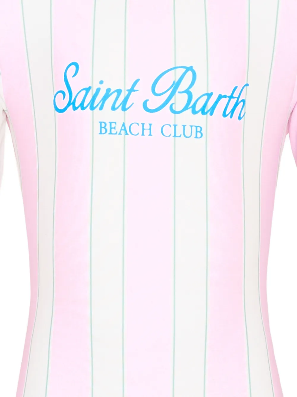 MC2 Saint Barth Kids Gestreept badpak met ruches Wit