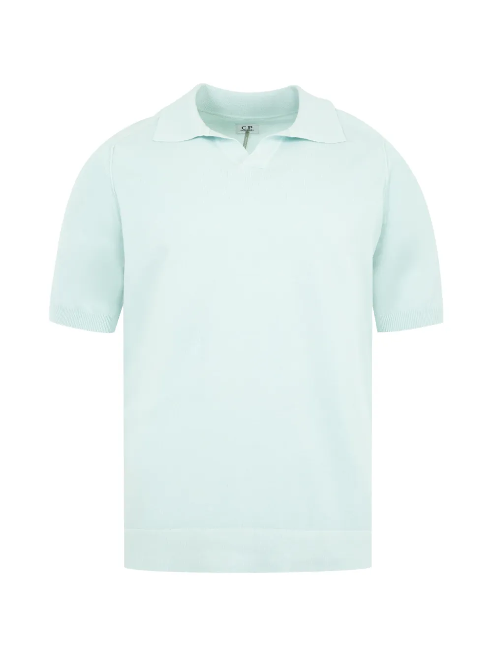 C.P. Company cotton-crepe knit polo-collar T-shirt - Blu