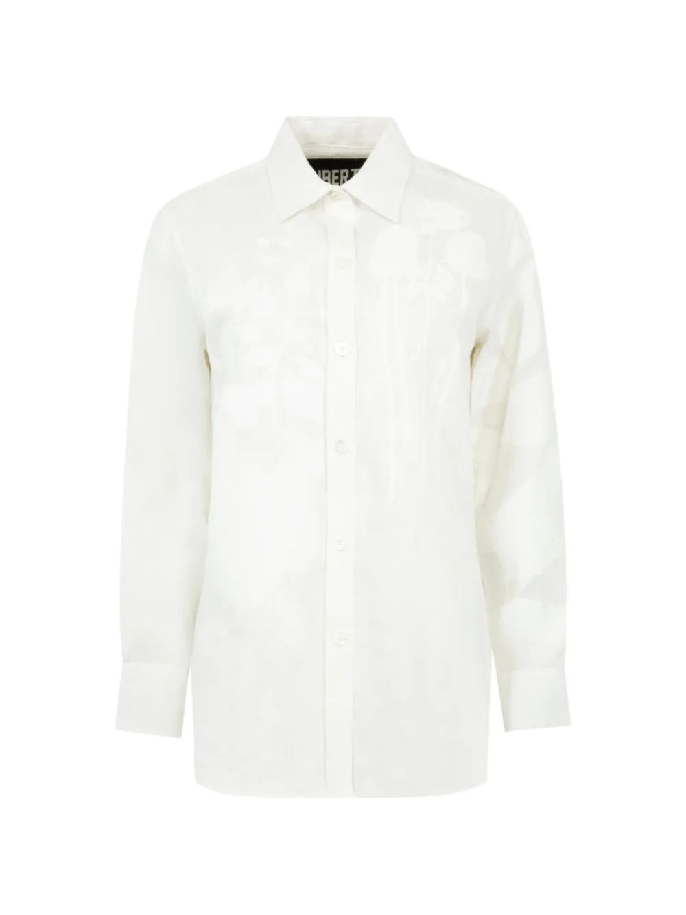 Libertine floral-pattern linen shirt - Weiß