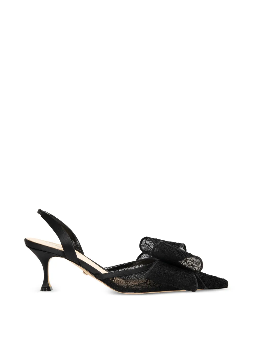 MACH & MACH Le Cadeau lace slingback pumps - Nero
