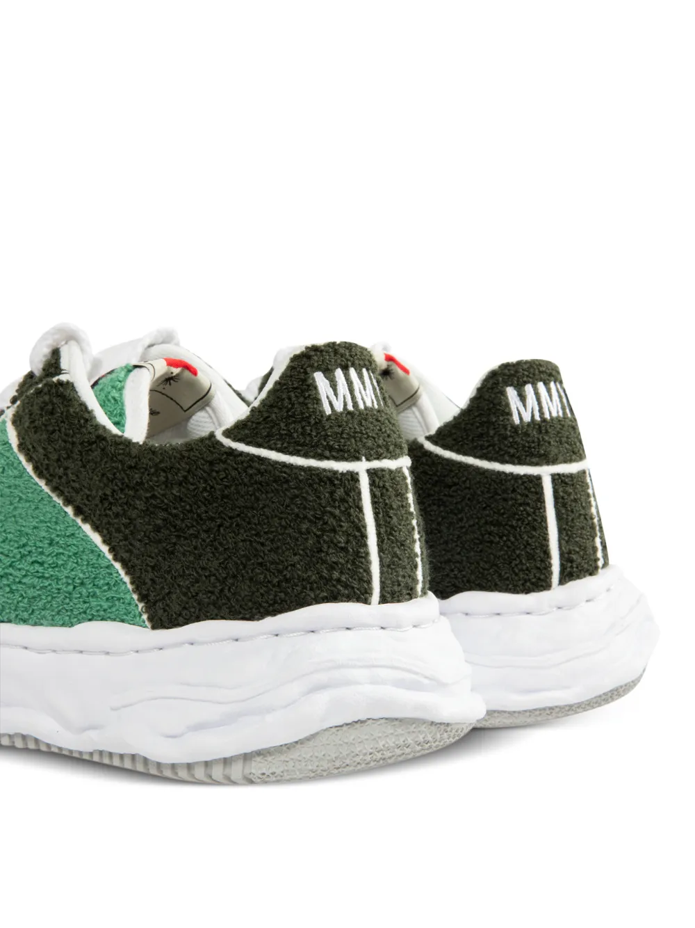 Maison MIHARA YASUHIRO Wayne bouclé sneakers Groen
