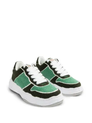 DSQUARED2 Spiker leaf-embroidered Leather Sneakers | White