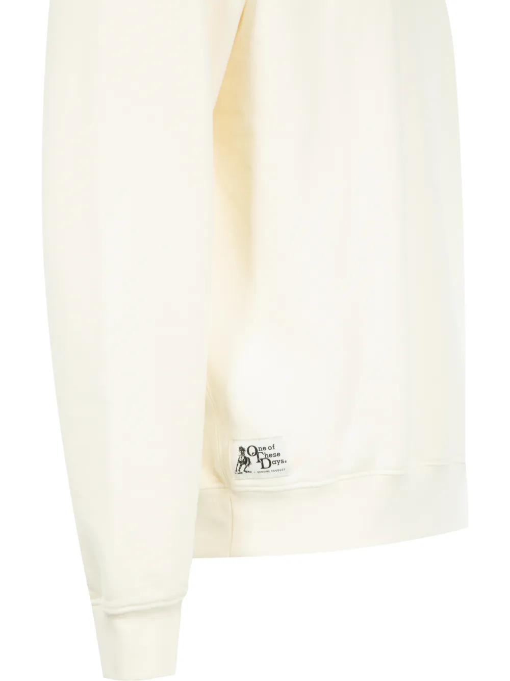 One Of These Days Lasso Sport trui met kwartrits Beige