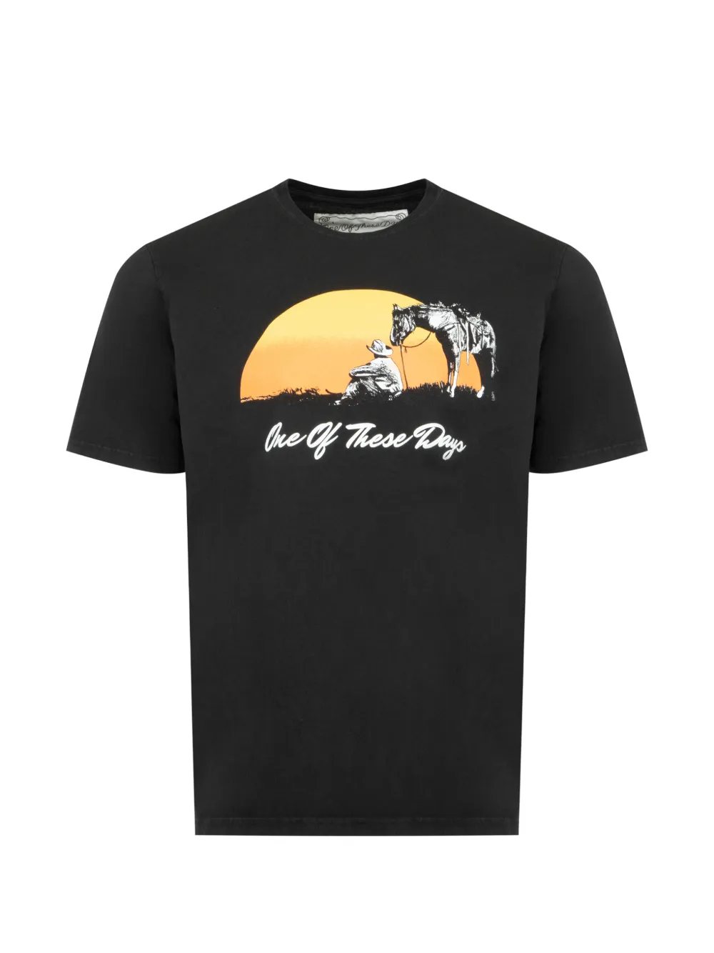 One Of These Days Could Only Remember graphic-print cotton T-shirt - Nero