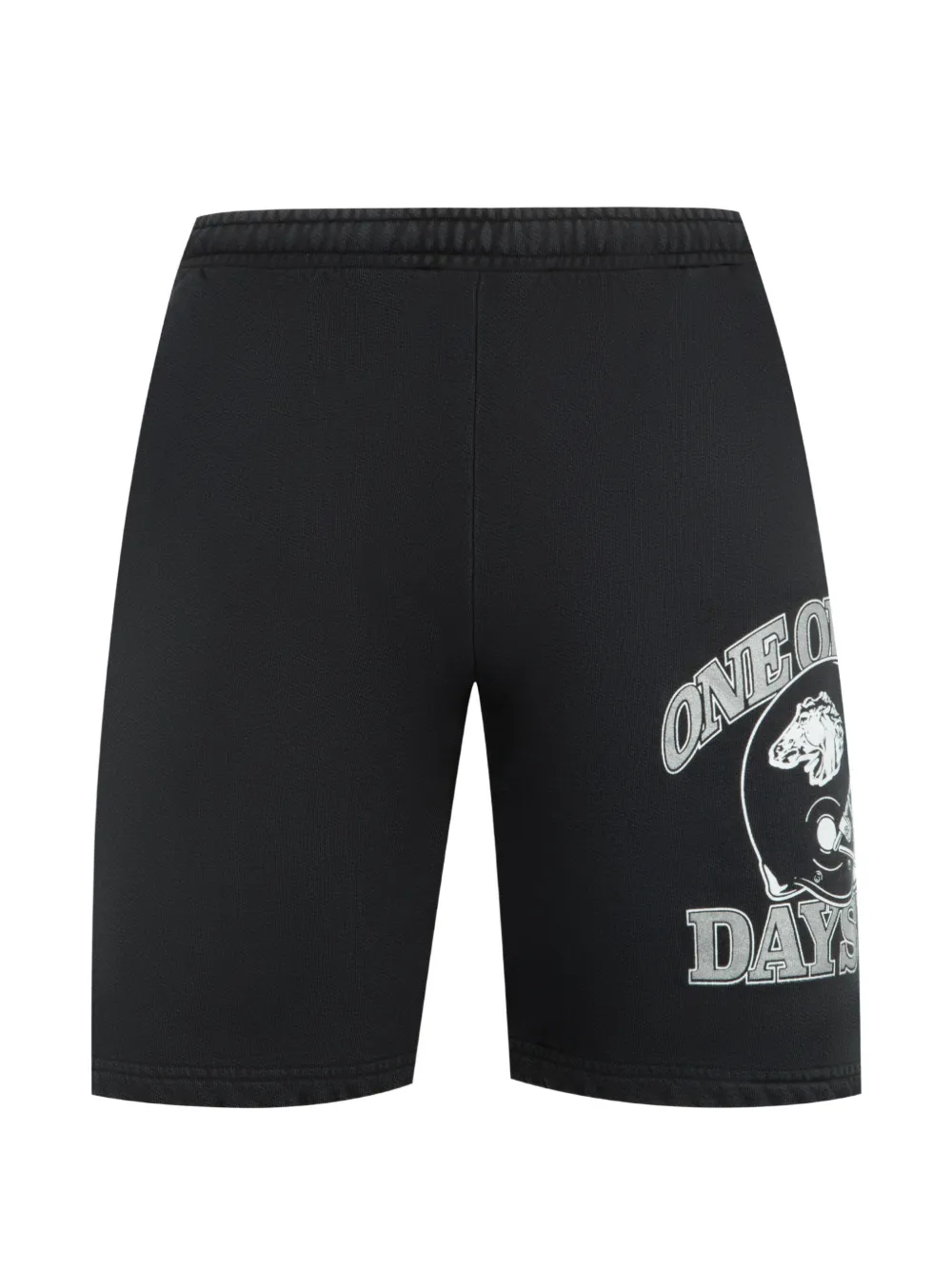 One Of These Days Days USA graphic-print drawstring shorts - Nero