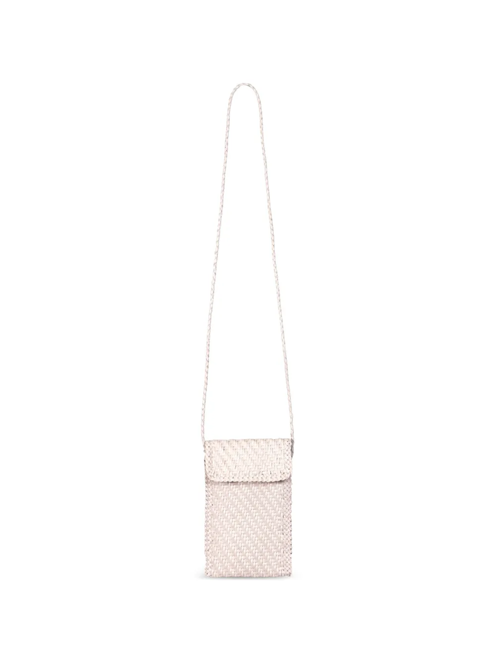 DRAGON DIFFUSION woven leather crossbody bag - Toni neutri