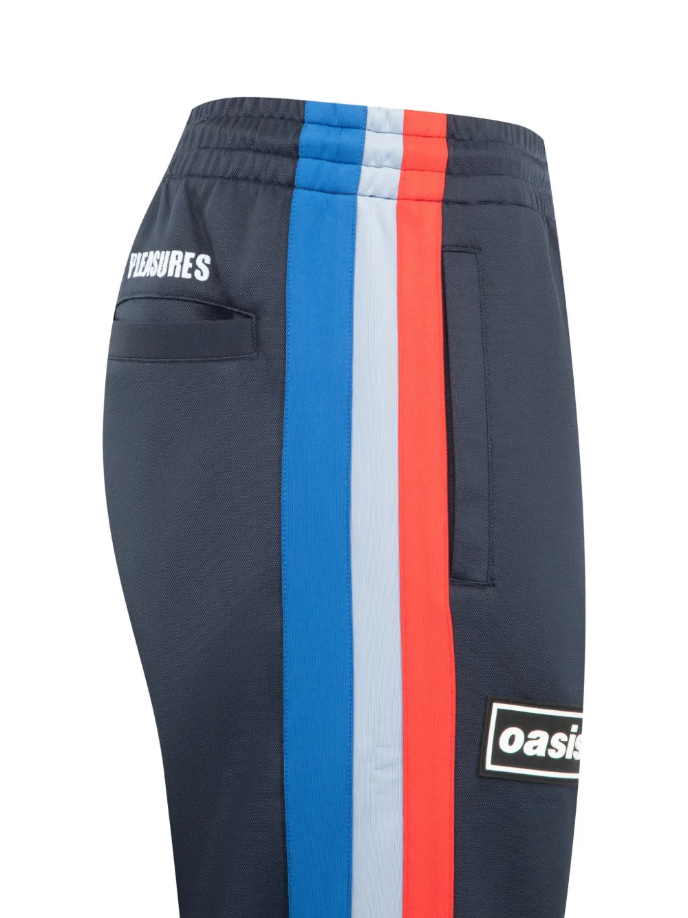 Pleasures Forever trainingsbroek met zijstreep Blauw