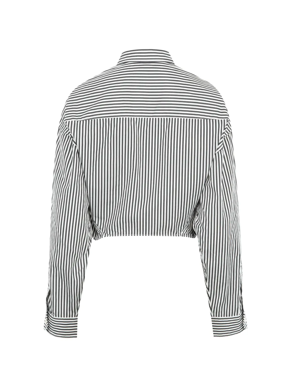 R13 Cropped blouse Zwart