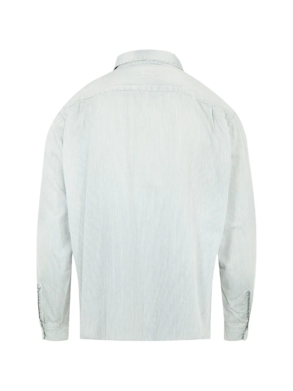 トップス SAINT Mxxxxxx Hickory Shirt Stripe SAINT MXXXXXX hickory-stripe zip-up Shirt | Blue | FARFETCH