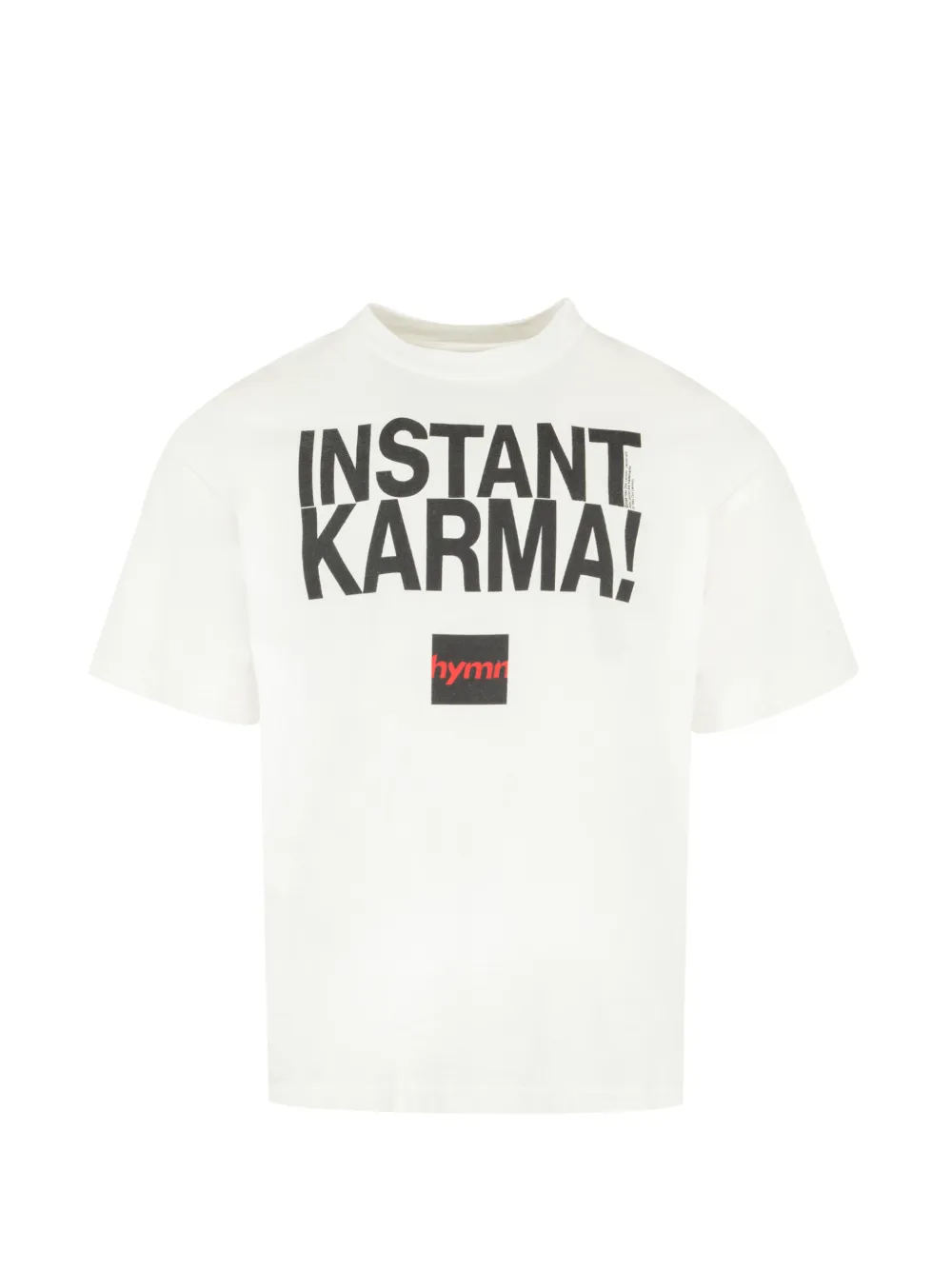 SAINT MXXXXXX slogan-print T-shirt - Bianco