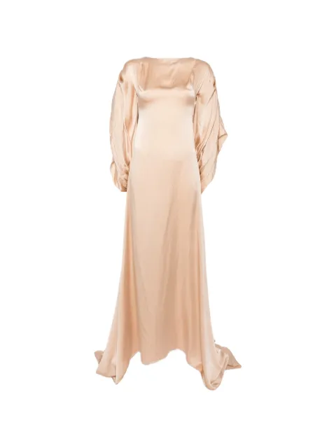 DUNESI Paola draped-sleeve gown