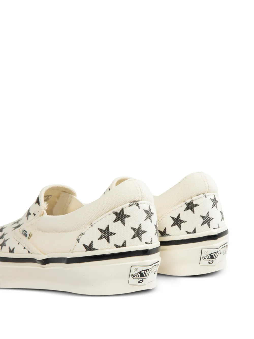 Vans Classic Premium 98 star-print slip-on sneakers Beige