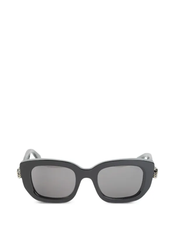 Bvlgari Serpenti Square-frame Sunglasses in Black