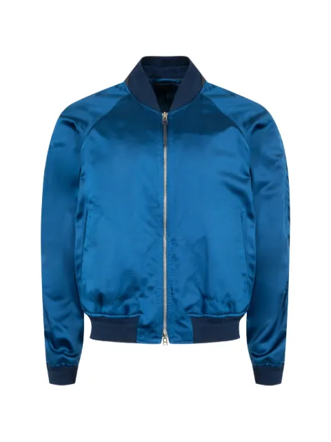 TOM FORD structured satin bomber jacket