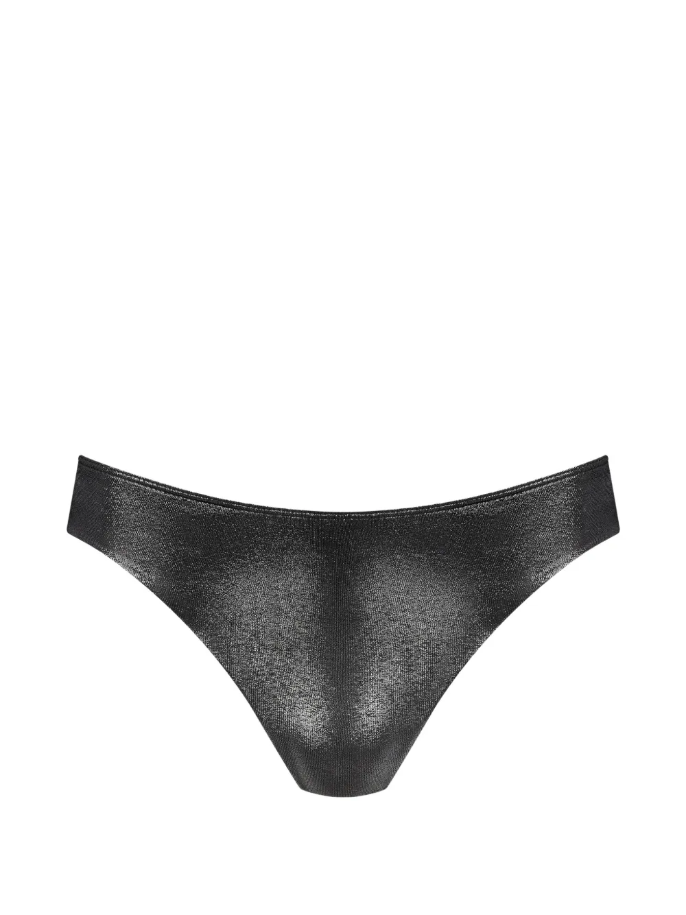 Maison Close metallic-effect bikini bottoms - Argento