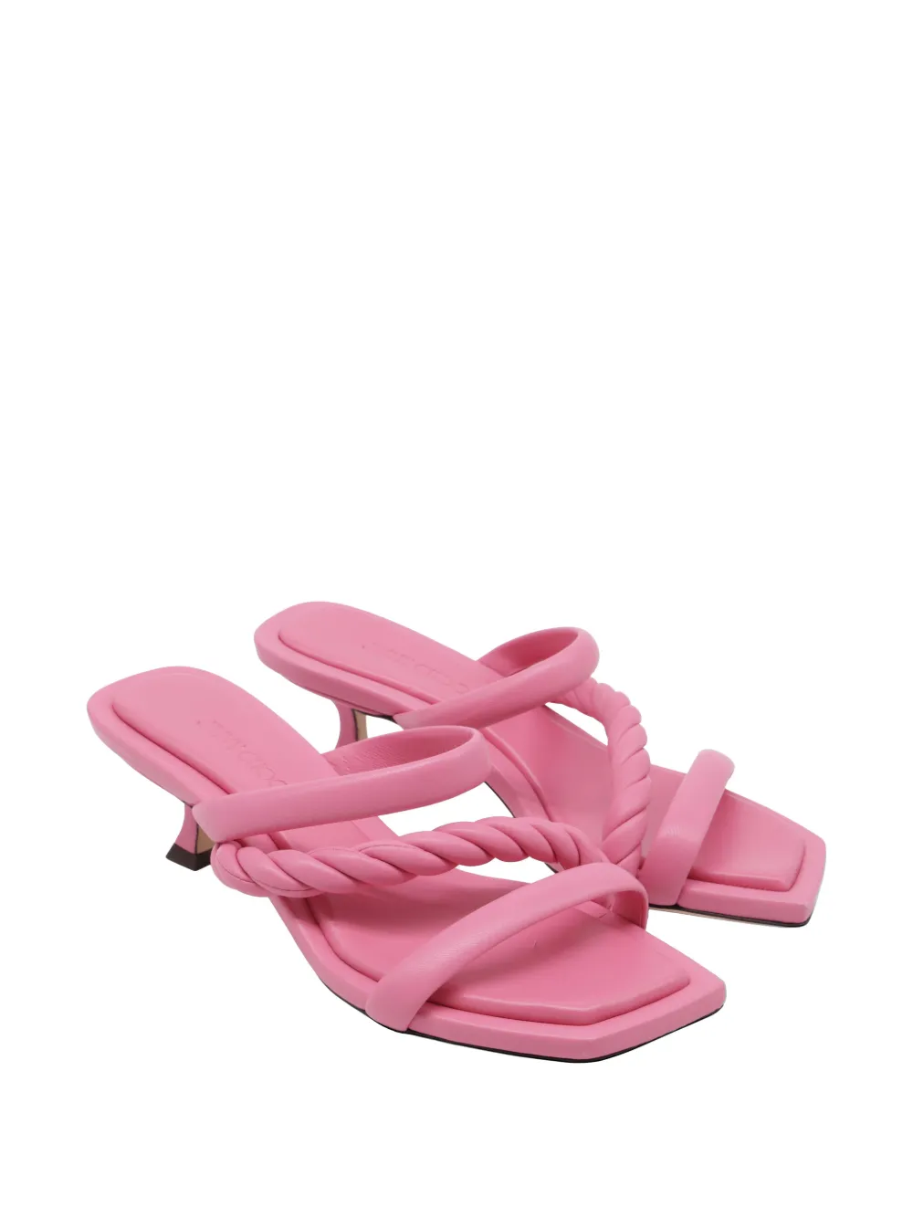 Jimmy Choo Pre-Owned Diosa twisted sandals - Rosa