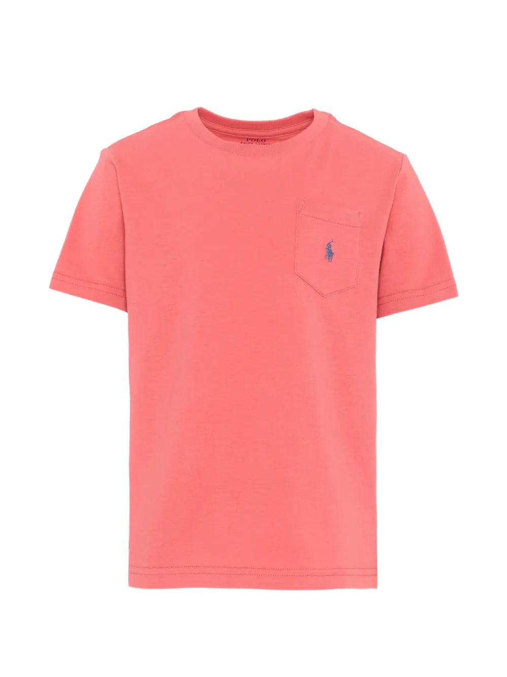 POLO RALPH LAUREN KIDS Pony-embroidered pocket T-shirt - Rosa
