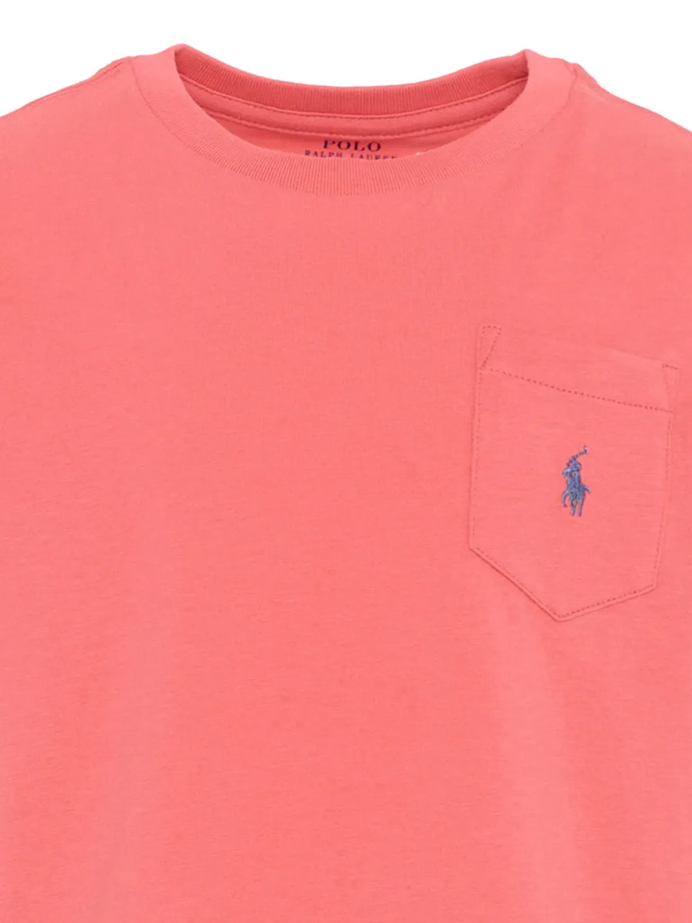 POLO RALPH LAUREN KIDS T-shirt met Pony-borduurwerk en zak Roze