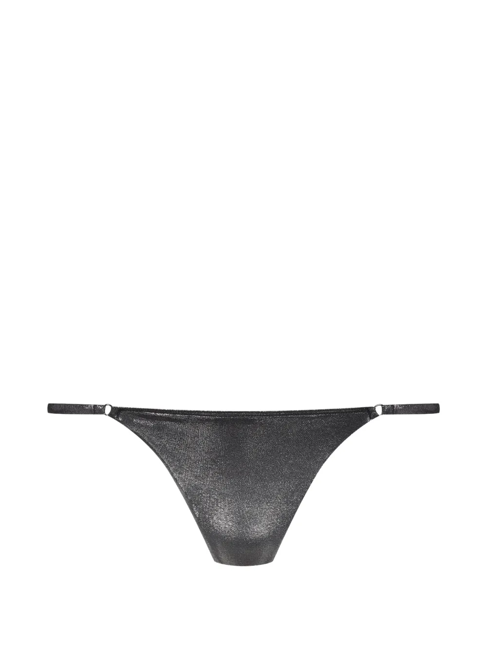 Maison Close metallic-effect bikini bottoms - Silber