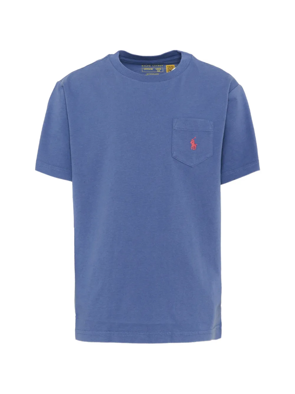 POLO RALPH LAUREN KIDS embroidered-logo pocket T-shirt - Blu