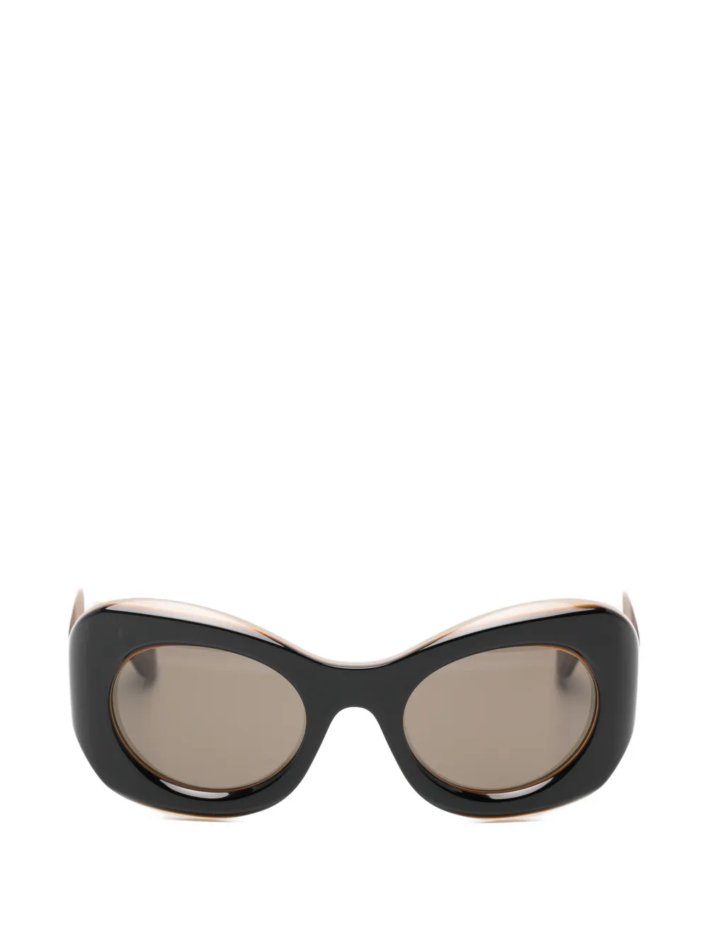 LOEWE Sonnenbrille mit geometrischem Gestell - Braun